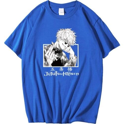 Jujutsu Kaisen Satoru Gojo T-shirt Fashion Short Sleeve O-neck Casual Tie Dye graphic t shirts