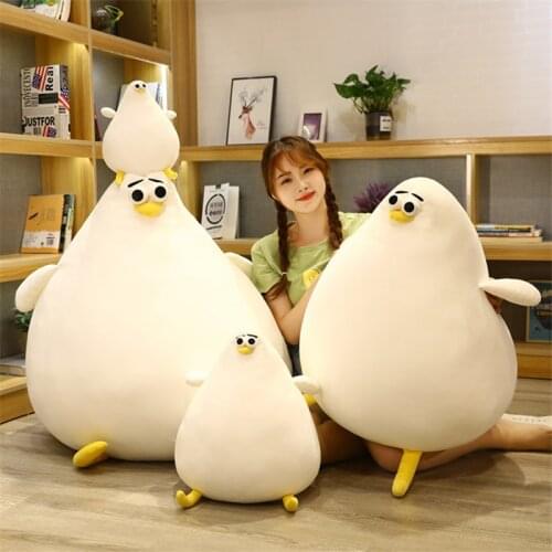 85cm Giant Round Soft Penguin Plush Pillow Fluffy Lazy Sofa Living Room Decoration Nice Plush Toy for Kids Surprise Gift