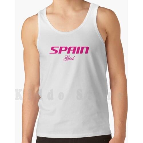 Spain Girl Tank Tops Vest Sleeveless Spain Espana Spanish Soccer Soccer Girl Football Fan Team Girls Girls Girlie