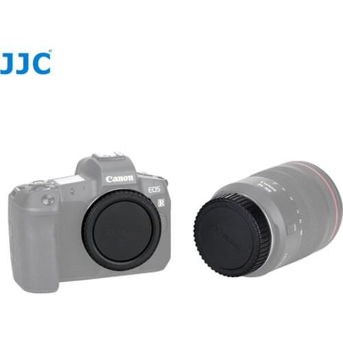 JJC L-RCRF Camera Body Cap and Rear Lens Cap For Canon RF Mount Cameras And Lenses Replaces Canon R-F-5/RF