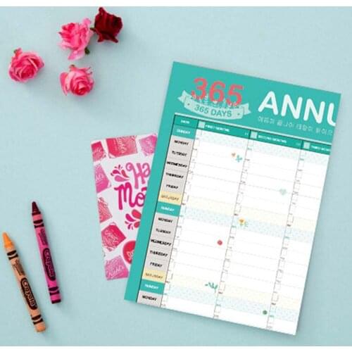 Calendar Book Annual Schedule Agenda Plan Book Planners School Office Supplies Timetable Learning Working Plan Table Notice