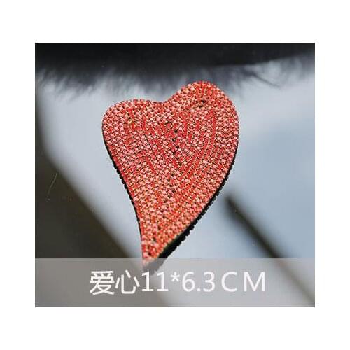 Redheart rhinestone beaded patches embroidered fabric sew on patch applique jacket patches for clothes parches para la ropa
