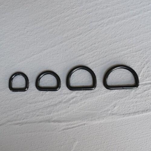 1 Pcs 15mm/20mm/25mm/30mm Metal High Quality Hand Bag Purse Strap Belt Dog Collar Chain Web D Ring Buckle DIY Accessories