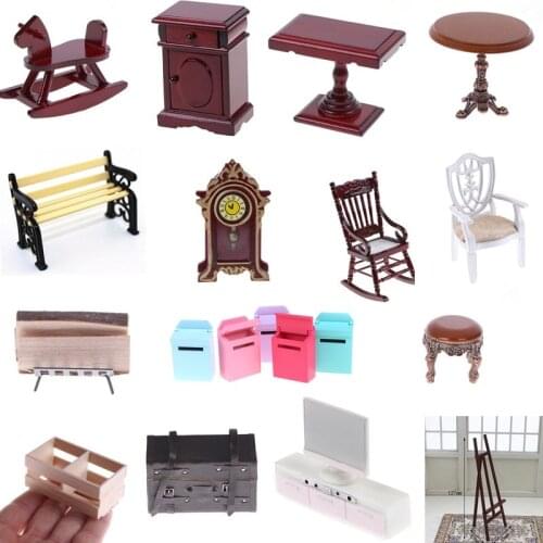 1PC Miniature Furniture Resin Toys Girls Gift Micro Landscape Toy Dollhouse Decor Simulation Fitment Kids doll Accessories