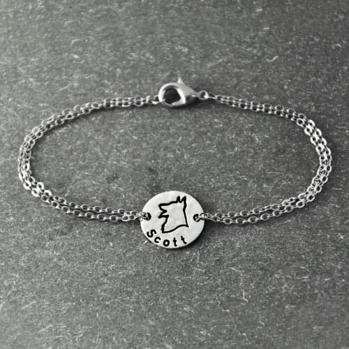 German Shepherd bracelet, Personalized Dog Bracelet ,alloy Dog Pendant, Personalized Pets name, Dog Lover Gift