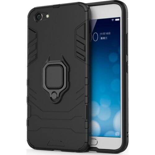 For Iphone XS Max XR Luxury Tough Armor Shockproof Phone Case Cover For iPhone X 8 7 6 6S Plus 5 5S SE With Holder Ring Coque