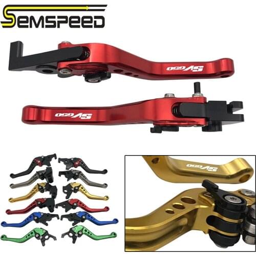 SEMSPEED For SUZUKI SV650/X SV 650 2016 2017 2018 2019 2020 Short Motorcycle Accessories Brake Clutch Levers SV650 logo