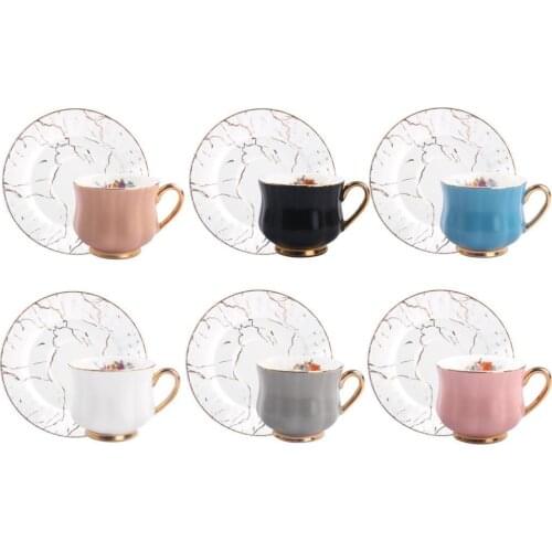 12 Pcs Colorful Coffee cup Porcelain 6 Pcs Gorgeous Turkish Coffee Cup Set Gift for Christmas Gift for Housewarming