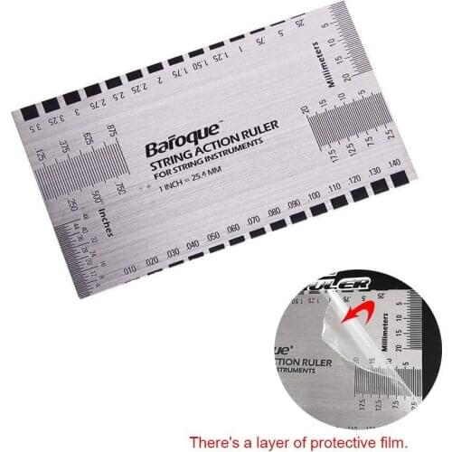 String Action Ruler Gauge,Guitar Repairing Tool for Luthier Fit for Guitar Ukulele Banjo Mandolin Bass String Pitch Luthier