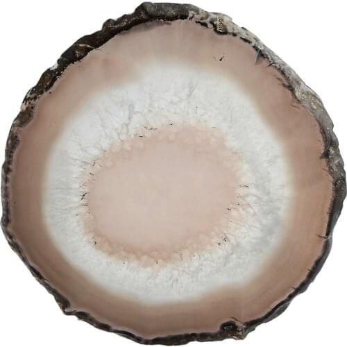 TUMBEELLUWA 1Lot (2Pcs) Natural Agate Slices Geode Stones,Coasters Cup Mat,Irregular Shape Decor Crystals Collection