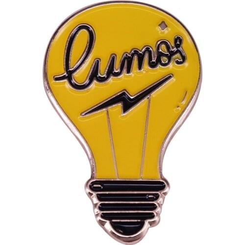 Magic spells Lumos brooch shiny fans gift