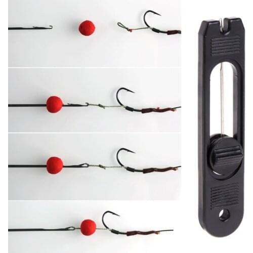 Retractable Stainless Steel Hook Latch Needle Tool For Bait Loading Carp Fishing Tackle E56D