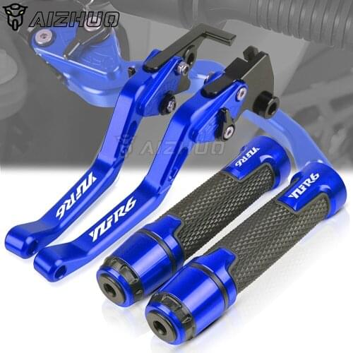 YZF-R6 Motorcycle Handlebar Short Brake Clutch Levers Hand Grips Ends Accessories FOR YAMAHA YZFR6 YZF R6 2005-2016 2015 2014