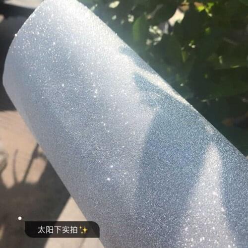 1PCS 19.68*18.11Inch Car sparkling Diamond Sticker Outer Interial Bling Film Silver Blue DIY Home Cell Phone Laptop Wall Use