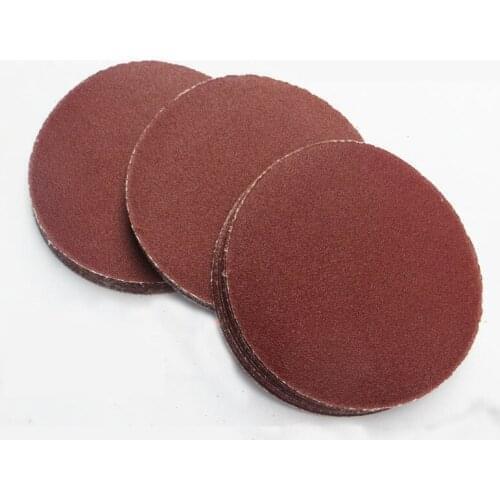 100PCS 5 inch round sandpaper 125mm disc flocking self-adhesive sandpaper leather gas mill polishing woodworking sanding brush