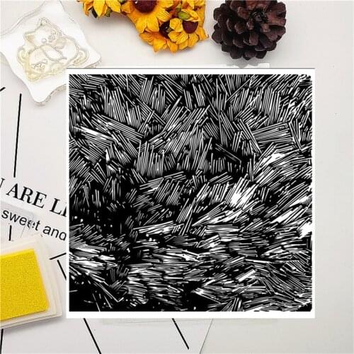 20Pcs 14*14CM Line Transparent Clear Stamp Silicone Stamp/Seal DIY Scrapbooking/Photo Album Easter Stamp Sheets Bulk Deals