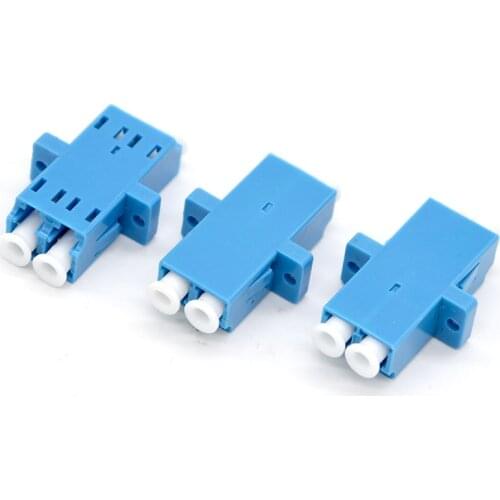 300PCS NEW GONGFENG FiberOptic Connector Coupler LC PC Multimode SingleMode Double Integrated Flange Adapter Special Wholesale