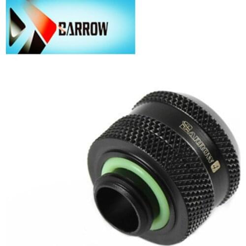 4 pcs Barrow Black, Silver, White, Gold G1 / 4 inch 12mm / 14mm / 16mm hard pipe connector fittings, highly recommended