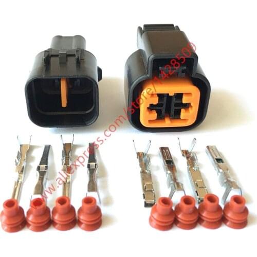 5 Set Female Male Kum PB621-04020 PB625-04027 4 Pin Auto Connector Electric Socket