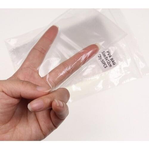 50pcs Fast Dissolving PVA Bags Carp Fishing Tackle Bait Environmentally Material 5 * 10cm 7*10cm 7*15cm 8*12cm 12*16cm