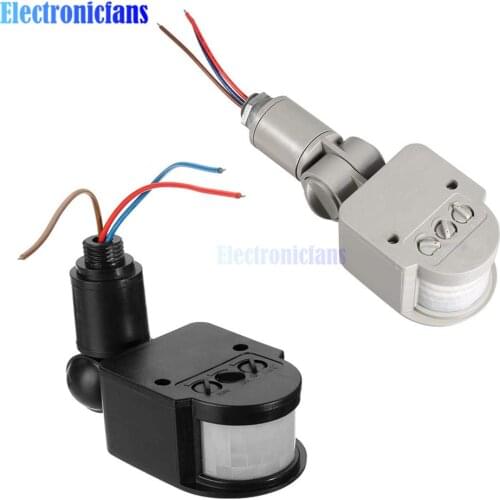 DC 12V Motion Sensor Motion Detector Automatic Infrared PIR Sensor 180 Degree Rotating Outdoor Automatic Control Light Switch