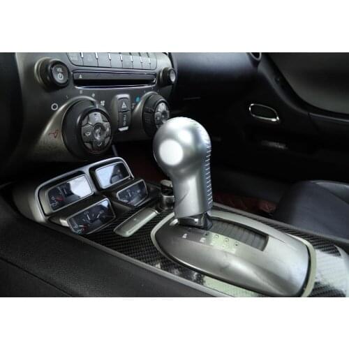 For Chevrolet Camaro 2010-2015 Car Gear Shift Knob Head Decoration Cover Trim ABS Interior Car Accessories Styling