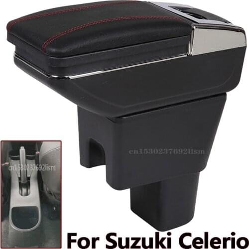 For Suzuki Celerio Armrest Box Celerio Universal Car Central Armrest Storage Box cup holder ashtray modification accessories