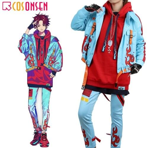 Paradox Live Allen Sugasano Cosplay Costume Printed Embroidered version HIPHOP Suit COSPLAYONSEN custom made