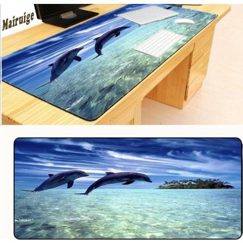 Mairuige Dolphins Sea World Anti-Slip Rectangle Large Gaming Mouse Pad Customized Supported Free Shipping 900*400*2mm