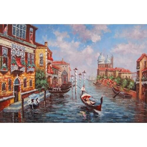 Beautiful Landscape Mediterranean sea canvas print Oil Painting wall art Hotel decoration picture E-154