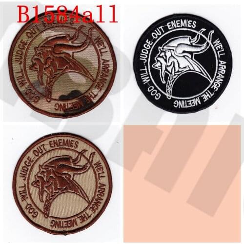 Embroidery patch SEAL TEAM God will judce out enemies Morale tactics Military