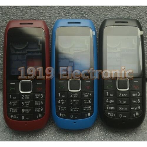 New Full Phone Housing Cover Case With English Or Russian Keypad For Nokia 1616 +Tools