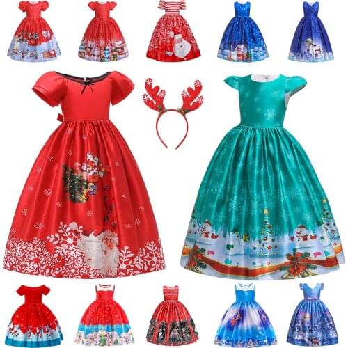 Baby Girl Clothes Kids Dresses for Girls Christmas Clothing Santa Claus Princess Dress New Year Party Children Cosplay Princess