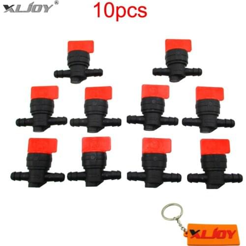 10x 8mm Plastic Inline Fuel Gas Cut Shut off Valve Fit 1/4" ID Fuel Line Motorcycle For Briggs & Stratton 494768 698183