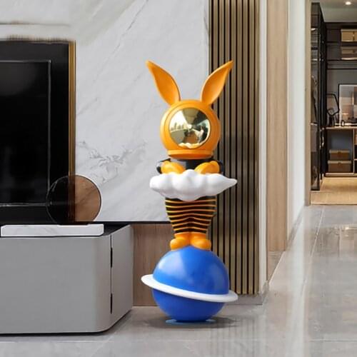 Nordic Decoration,Statue,Parlor Decoration,Cartoon Rabbit,Figurine,Fashion Sculpture,Home Room Decor,Figurine,Animal Figurines