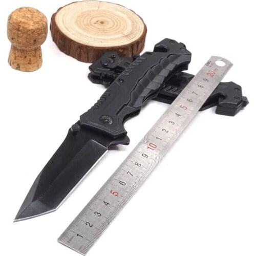 Folding Pocket Knife Outdoor Tactical Survival Knife Stainless Steel Blade Aluminum Handle Camping Hunting Knives EDC Multitool