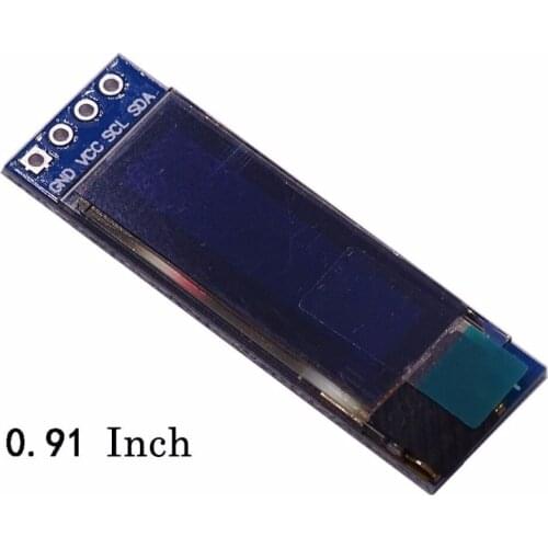 1pcs 0.91 inch OLED module 0.91" white OLED 128X32 OLED LCD LED Display Module 0.91" IIC Communicate for arduino