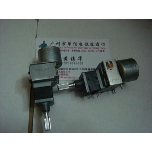 [VK] ALPS 18 double potentiometer with motor 50KA X2 (2X3 feet) 25MM flower handle switch