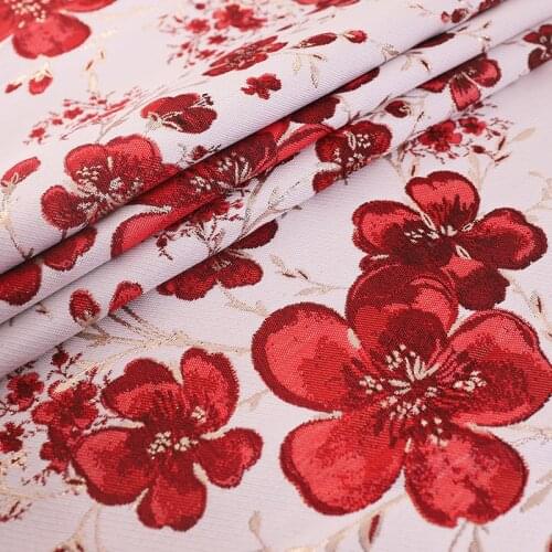 Jacquard brocade clothing fabric sewing material for cheongsam kimono and dress beautiful pattern clothing fabric