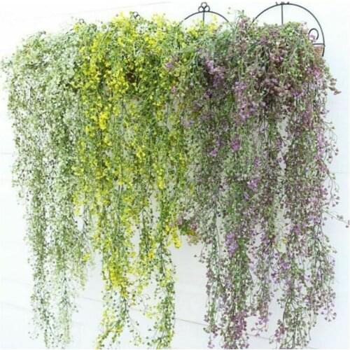 1 Artificial Hanging Ivy Garland Plants Vine Fake Foliage Leaf wisteria Home DIY