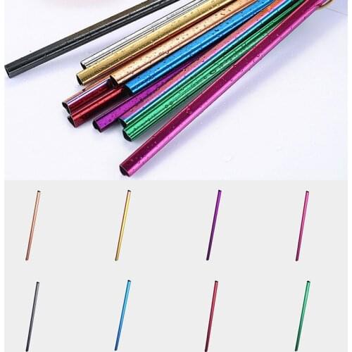 1pcs Eco Metal Reusable Stainless Steel Straws Love Heart Shape Drinking Straw With Case Cleaning Brush Set Party Bar accessory