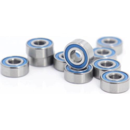 10PCS ABEC-5 MR104-2RS MR104 2RS MR104 RS MR104RS 4X10X4 MM Blue Rubber Sealed Miniature High Quality Deep Groove Ball Bearing