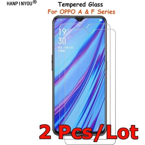 2 Pcs/Lot For OPPO A9 A5 2020 A11X A5s A1K F11 F11Pro Tempered Glass Screen Protector Ultra Thin Protective Film Toughened Guard