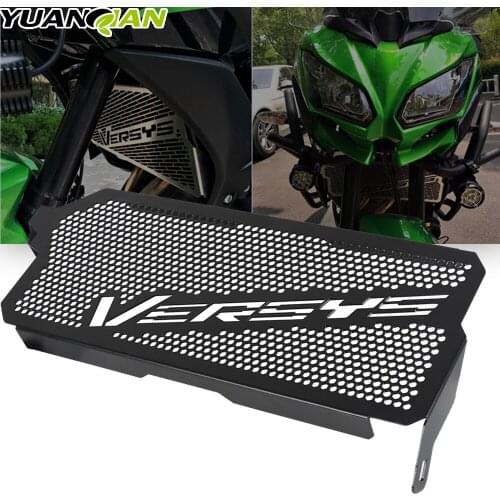 Motorcycle Aluminum Radiator Grille Grill Guard Protector Cover Protection For Kawasaki Versys 650 Versys650 2015-2021 2016 2017