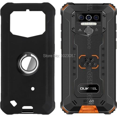 Case for Oukitel WP5 Metal Finger Ring Holder Shockproof Soft TPU Cover for Oukitel WP5 Couqe Fundas