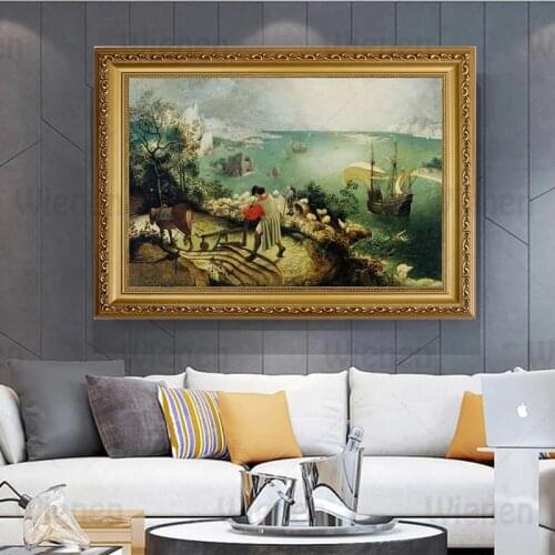 European Classical Oil Painting Wall Decoration Picture Home Decoration Gallery Wall Art Office Decor Mural Frameless Painting