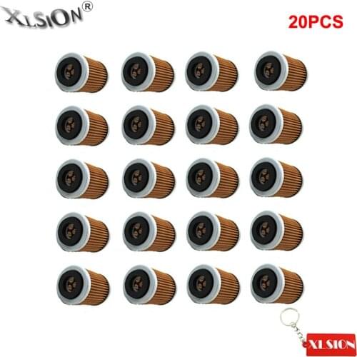 XLSION 20Pcs Oil Filters For Yamaha ATV YFM 400 350FW Big Bear 350X Warrior 350FX Wolverine YZ400F YZ426F TTR250 WR250F