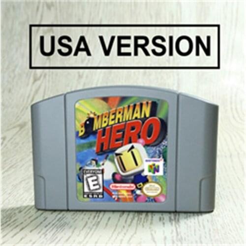 Bomberman Hero For 64 Bit Game Cartridge USA Version NTSC Format