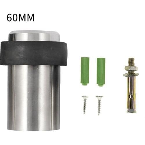 1Pc Stainless Steel Doorstop Adhesive Round Shock Protective Pad Guard Anti-Collision Door Stopper Household Door Wall Protector