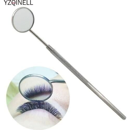 Makeup Mirror For Checking Eyelash Extension Professional Stainless Steel Dental Mirror Removable Makeup Beauty Tools